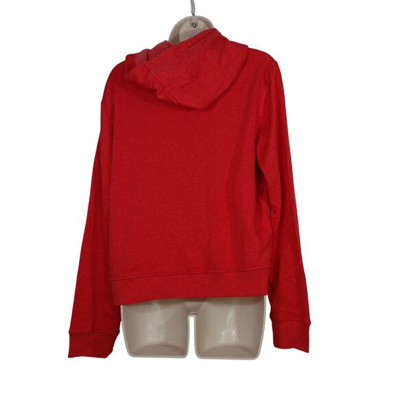 Aeropostale Red Graphic Hoodie Sweatshirt Women Size L Long Sleeve Streetwear - Picture 3 of 9